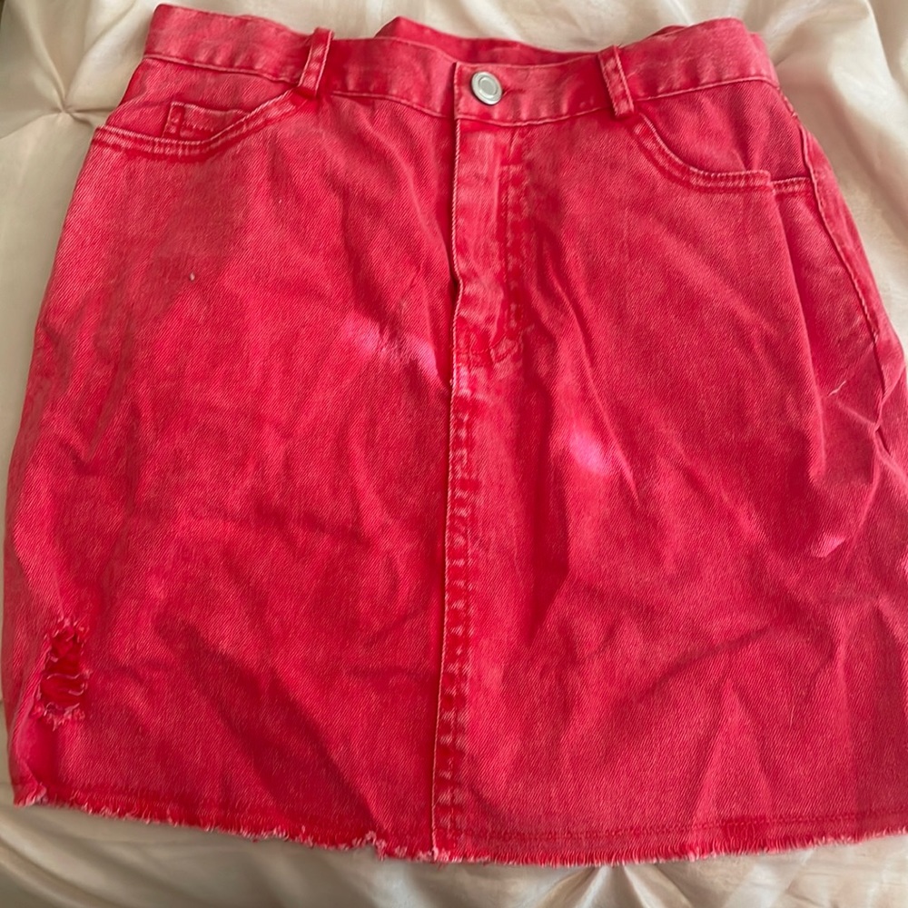 NWT Red Mini Skirt